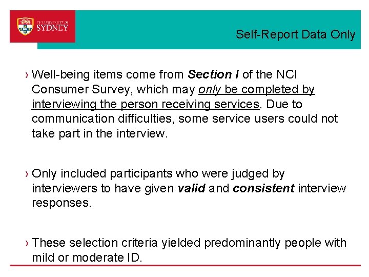 Self-Report Data Only › Well-being items come from Section I of the NCI Consumer