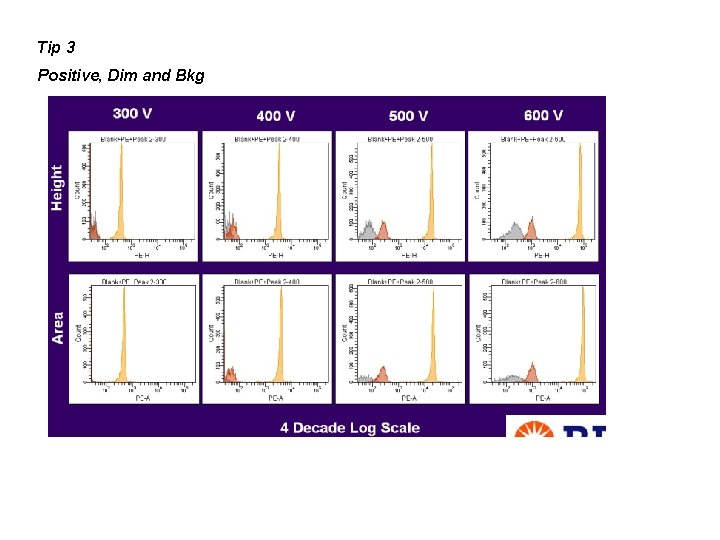Tip 3 Positive, Dim and Bkg 
