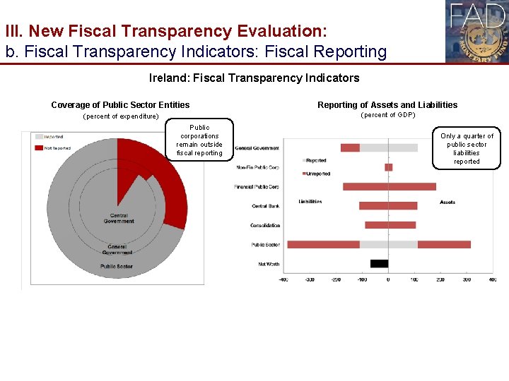 III. New Fiscal Transparency Evaluation: b. Fiscal Transparency Indicators: Fiscal Reporting Ireland: Fiscal Transparency