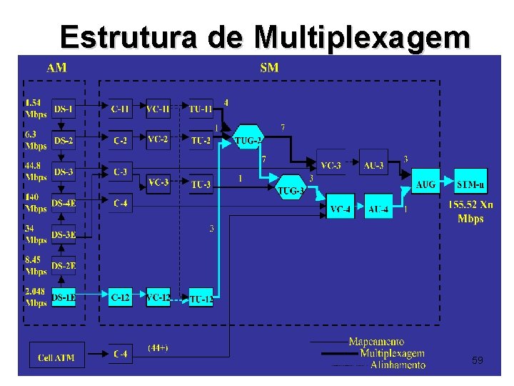 Estrutura de Multiplexagem 59 