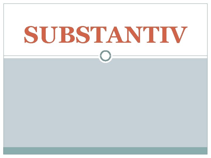 SUBSTANTIV 