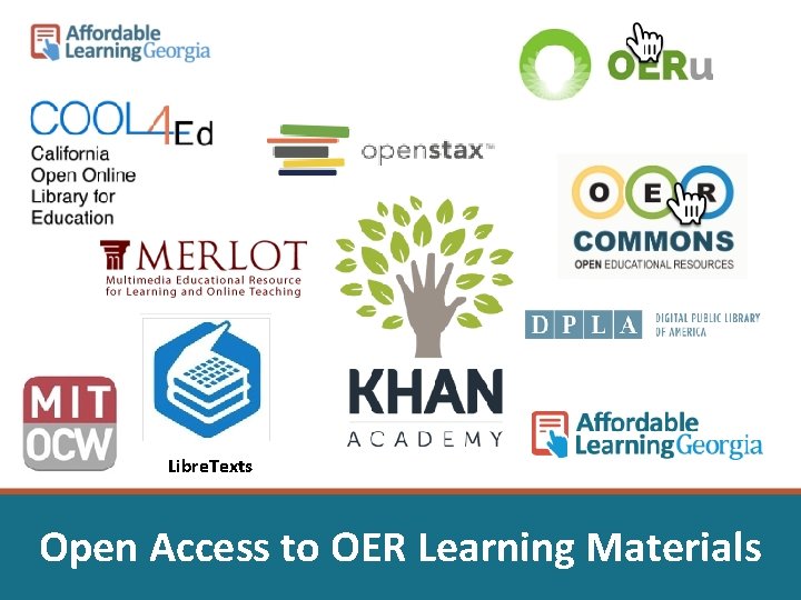 Libre. Texts Open Access to OER Learning Materials 