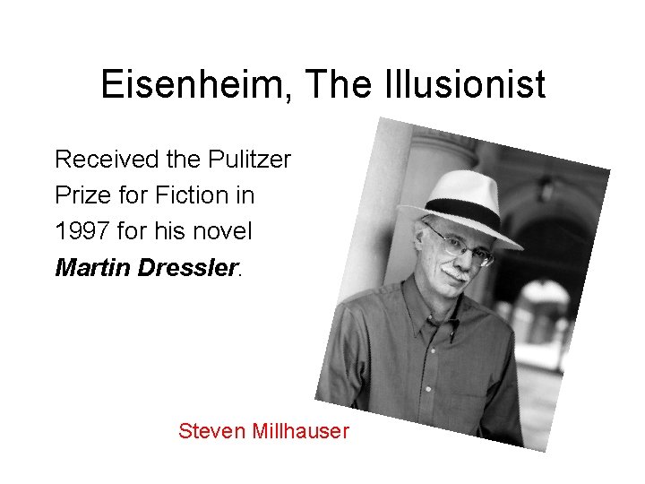 Eisenheim The Illusionist Prof Myrna Monllor Jimnez English