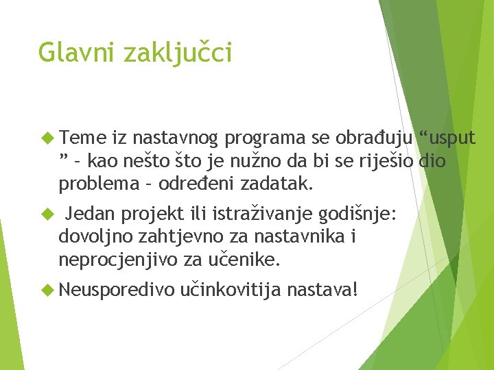 Projektna nastava u nastavi Tehnike kulture Reci mi