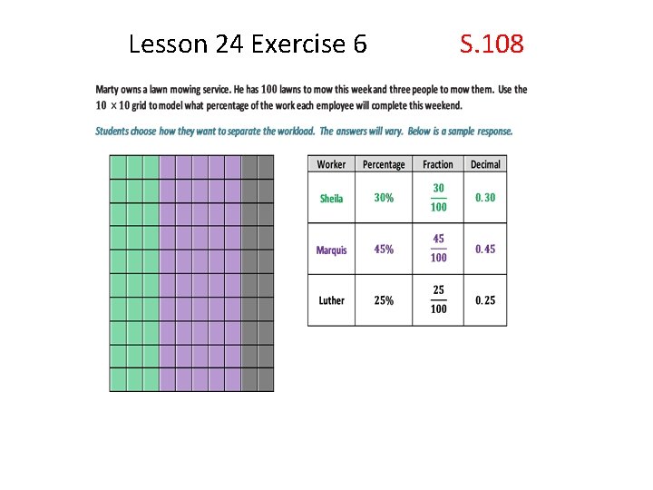 Lesson 24 Exercise 6 S. 108 