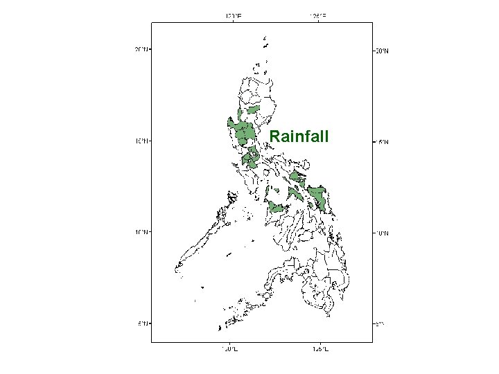 Volcano Tsunami EQ-Induced Typhoons Landslides Rainfall Temperature El Niño Earthquake 