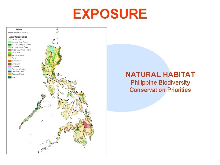 EXPOSURE NATURAL HABITAT Philippine Biodiversity Conservation Priorities 