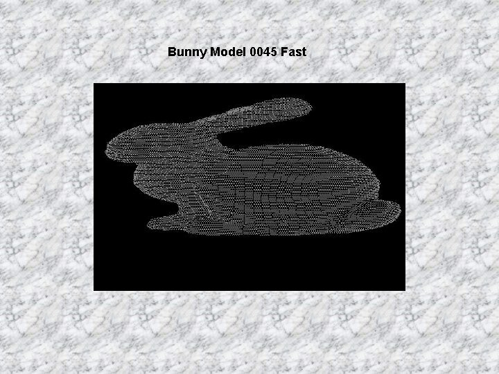 Bunny Model 0045 Fast 