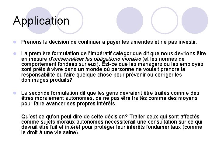 Application l Prenons la décision de continuer à payer les amendes et ne pas