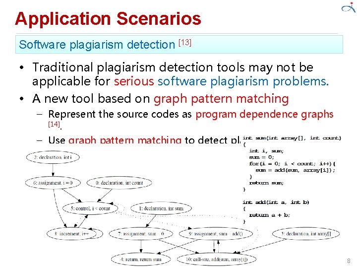 Application Scenarios Software plagiarism detection [13] • Traditional plagiarism detection tools may not be