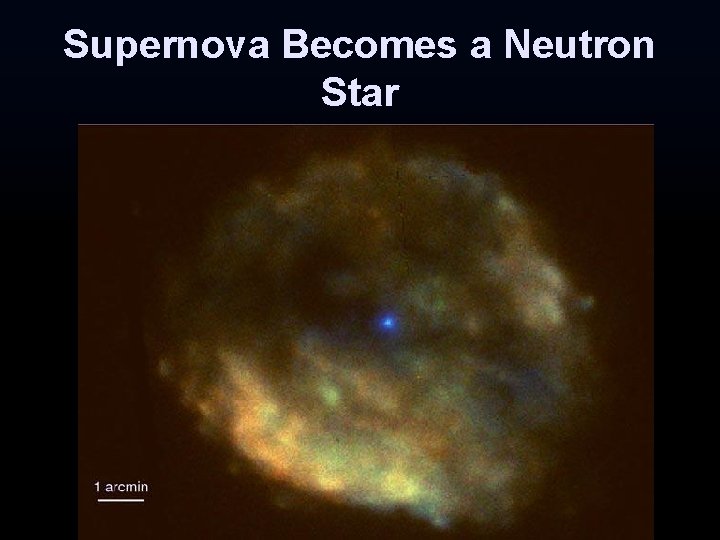 Supernova Becomes a Neutron Star Supernova Becomes a Neutron Star