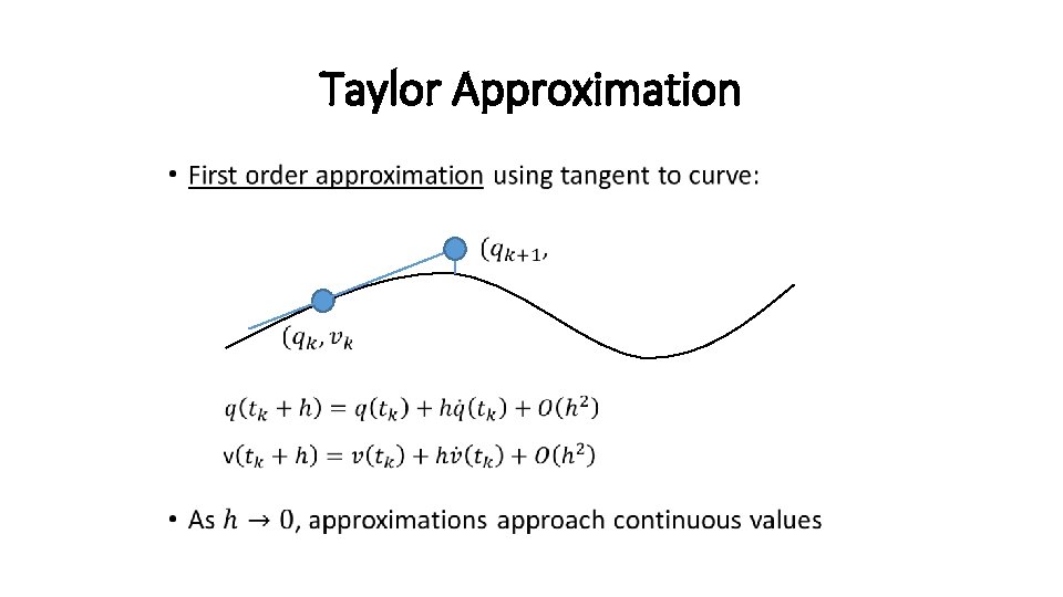 Taylor Approximation • 