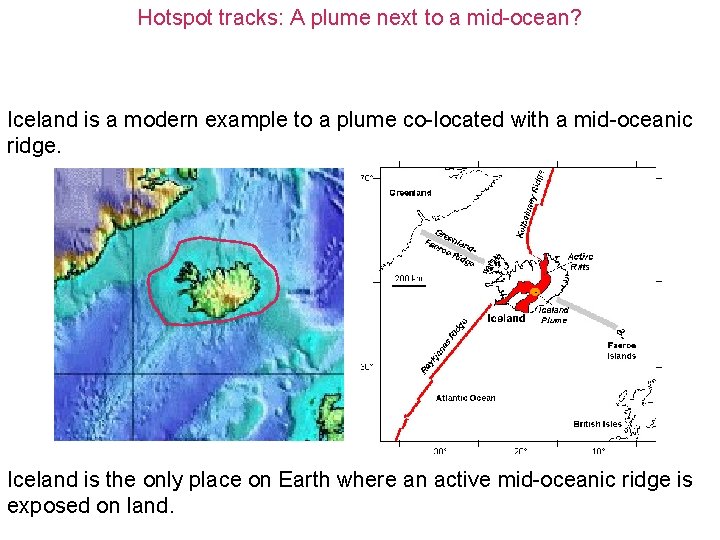 Hotspot tracks: A plume next to a mid-ocean? Iceland is a modern example to