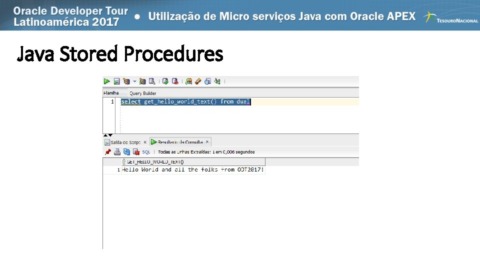 Java Stored Procedures 