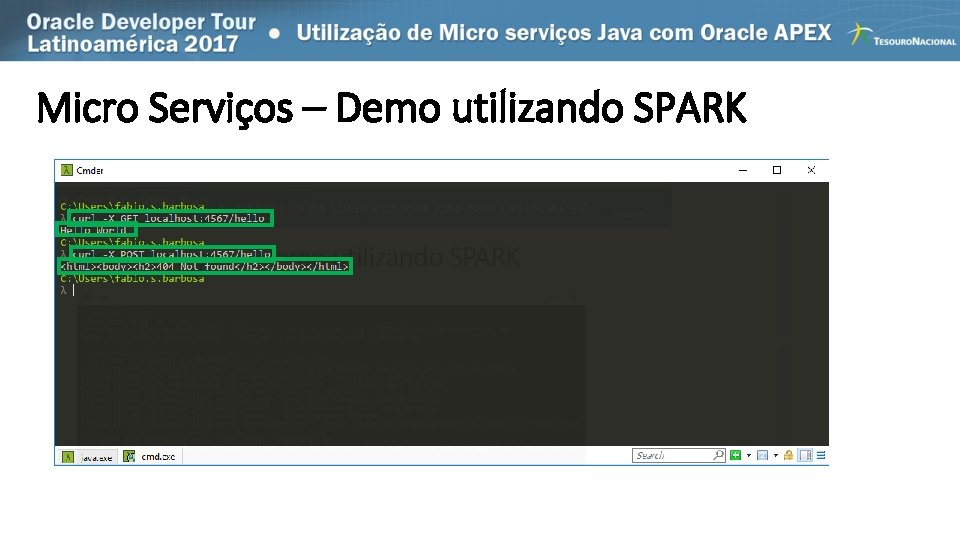 Micro Serviços – Demo utilizando SPARK 