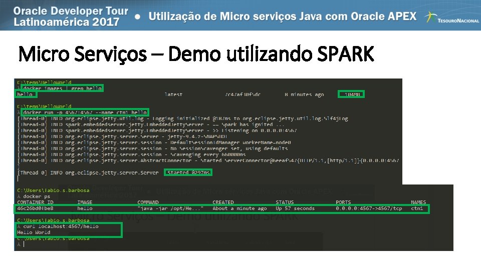 Micro Serviços – Demo utilizando SPARK 