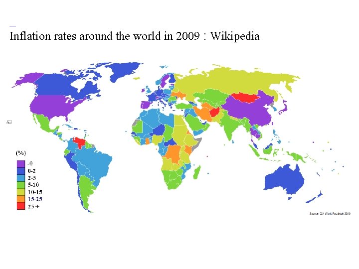  Inflation rates around the world in 2009 : Wikipedia 