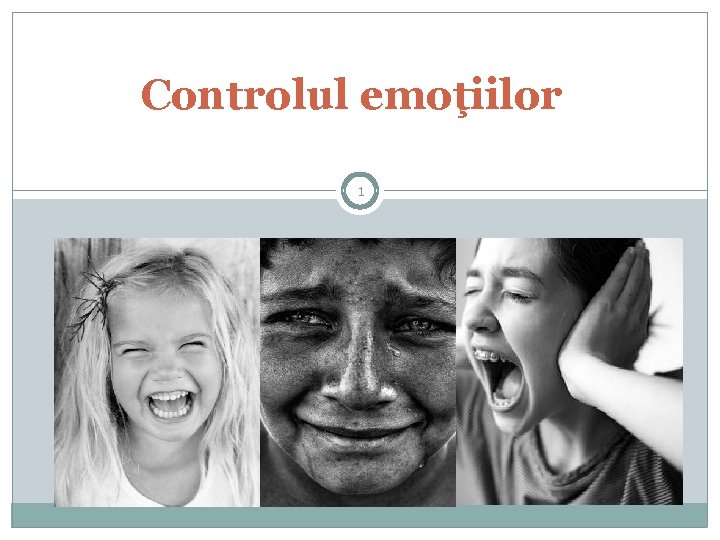 Controlul emoţiilor 1 