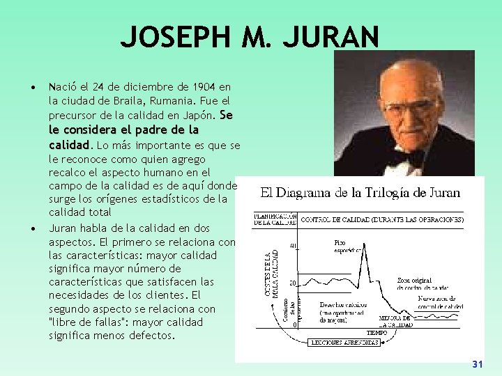 JOSEPH M. JURAN • Nació el 24 de diciembre de 1904 en la ciudad