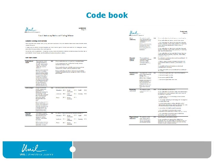 Code book 