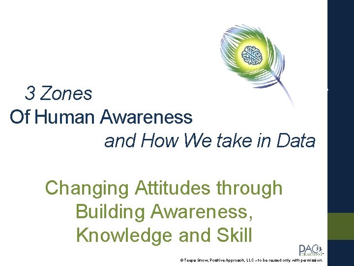 3 Zones Of Human Awareness and How We take in Data Changing Attitudes through