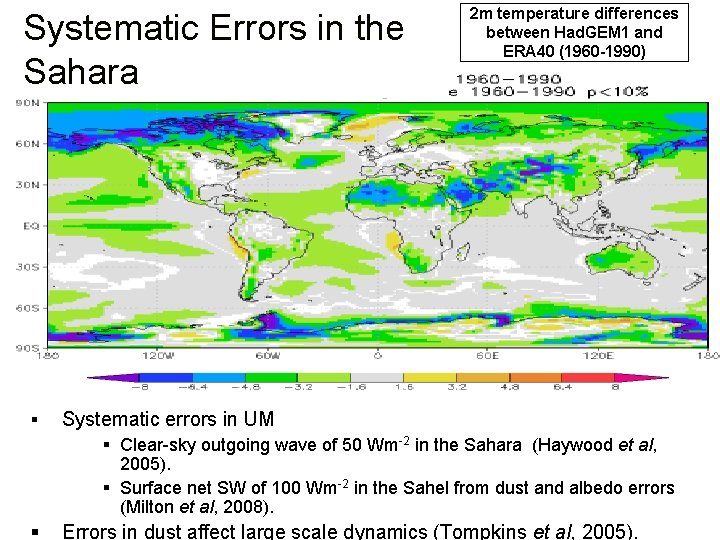 Systematic Errors in the Sahara § 2 m temperature differences between Had. GEM 1
