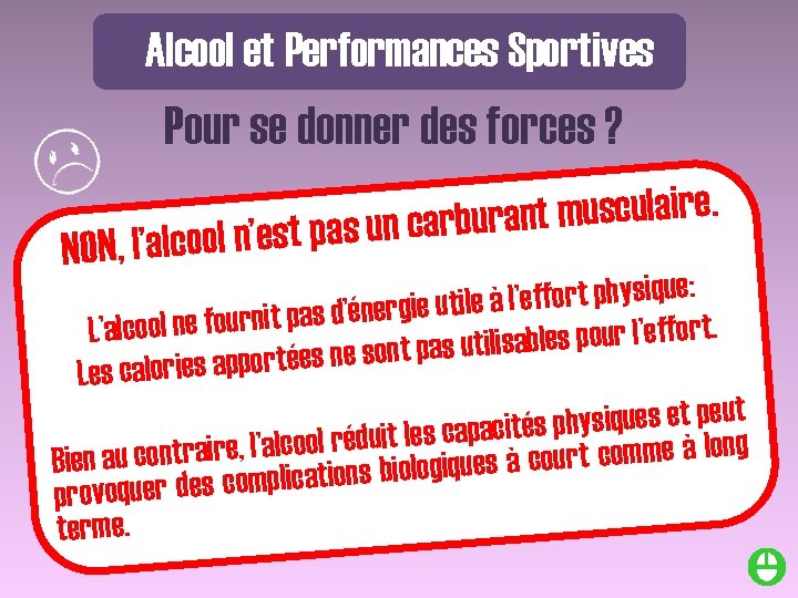 Alcool et Performances Sportives Pour se donner des forces ? . e r i