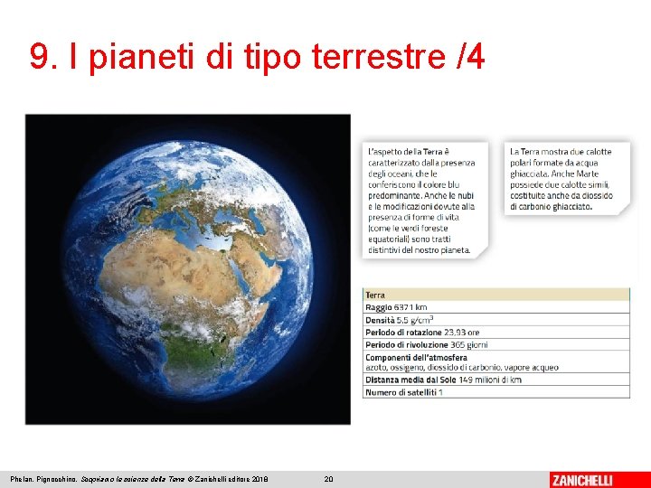 9. I pianeti di tipo terrestre /4 Phelan, Pignocchino, Scopriamo le scienze della Terra