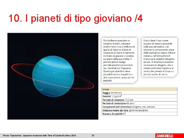 10. I pianeti di tipo gioviano /4 Phelan, Pignocchino, Scopriamo le scienze della Terra