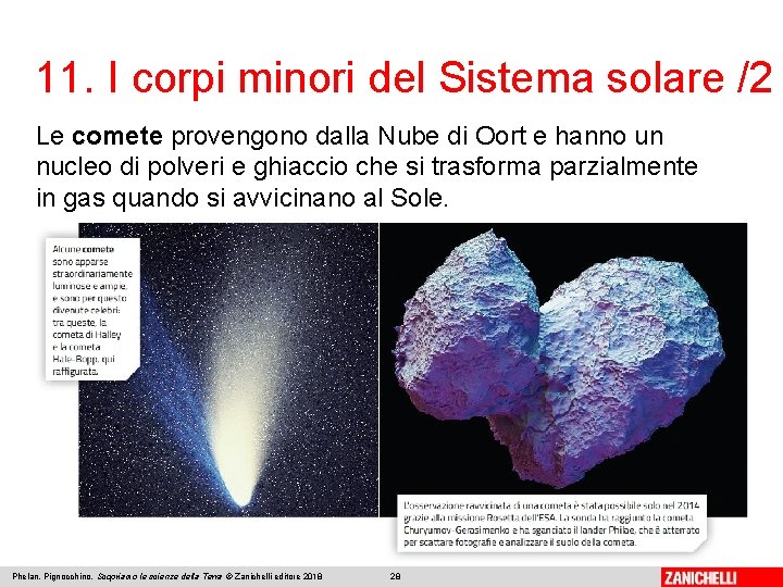 11. I corpi minori del Sistema solare /2 Le comete provengono dalla Nube di