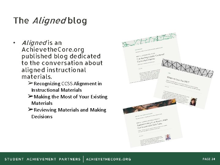 The Aligned blog • Aligned is an Achievethe. Core. org published blog dedicated to