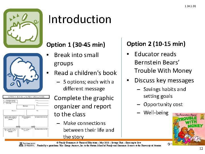 1. 14. 1. G 1 Introduction Option 1 (30 -45 min) Option 2 (10