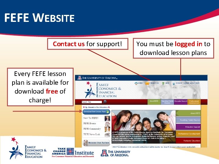 FEFE WEBSITE Contact us for support! Every FEFE lesson plan is available for download