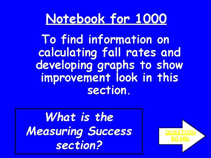 Notebook for 1000 To find information on calculating fall rates and developing graphs to