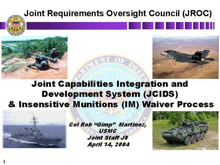 Sector Program Jcod Joint Requirements Oversight Council JROC Joint Capabilities Integration