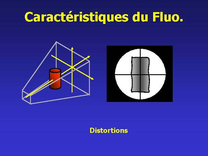 Caractéristiques du Fluo. Distortions 