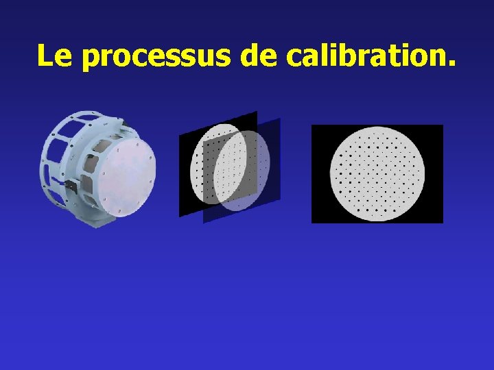 Le processus de calibration. 