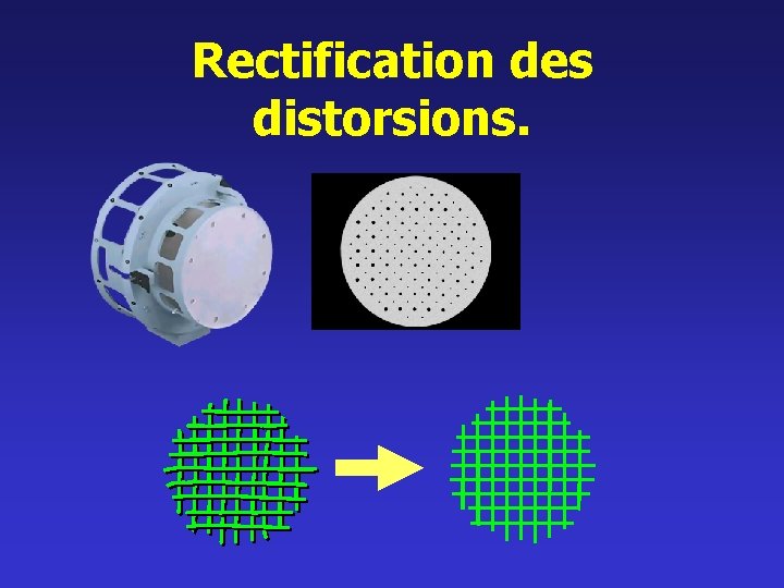 Rectification des distorsions. 