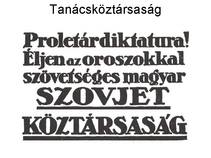 Tanácsköztársaság 