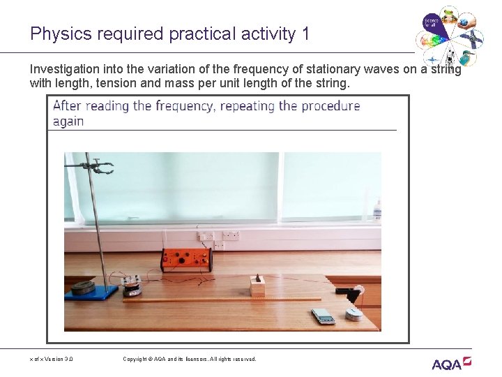 Physics required practical activity 1 Investigation into the variation of the frequency of stationary