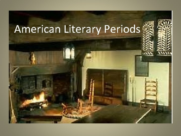 American Literary Periods 