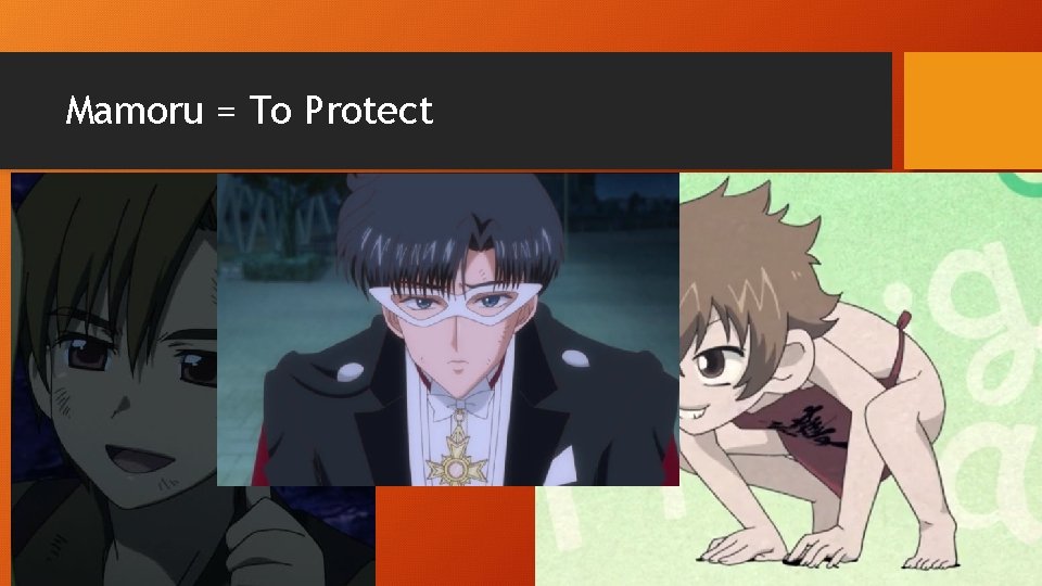 Mamoru = To Protect 