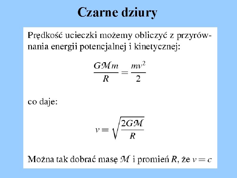 Czarne dziury 