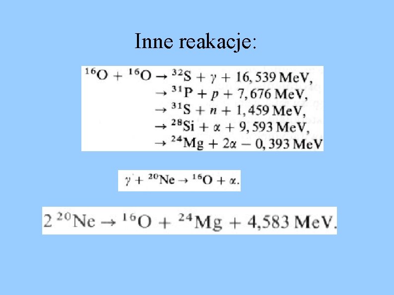 Inne reakacje: 