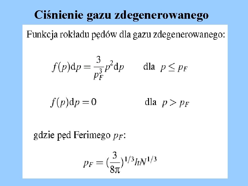 Ciśnienie gazu zdegenerowanego 