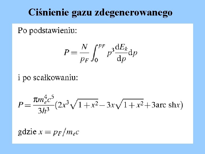 Ciśnienie gazu zdegenerowanego 