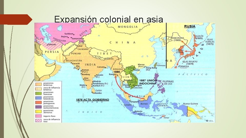Expansión colonial en asia Expansión colonial en asia