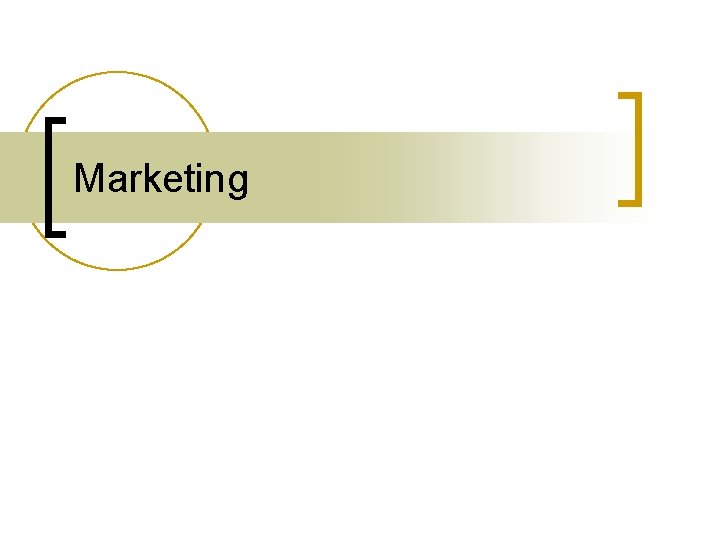 Marketing 