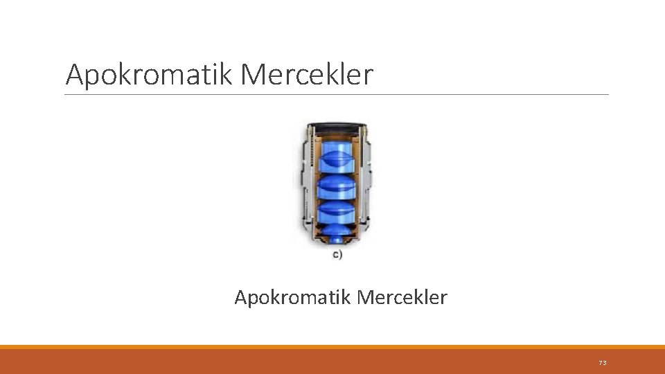 Apokromatik Mercekler 73 Apokromatik Mercekler 73