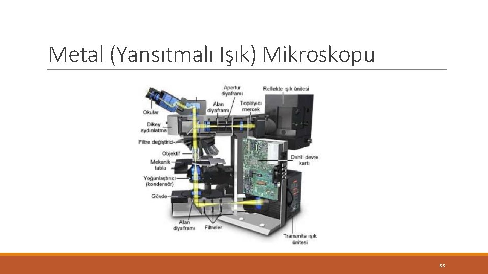 Metal (Yansıtmalı Işık) Mikroskopu 83 Metal (Yansıtmalı Işık) Mikroskopu 83